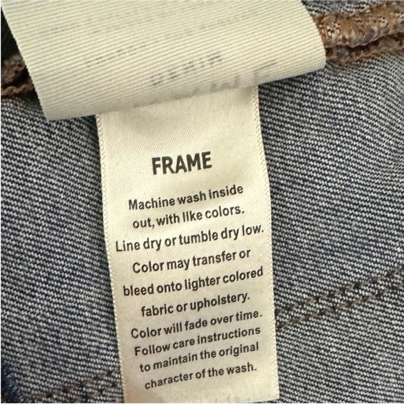 Frame Denim Lucia Antibes High Waist Crop Jenas - Picture 9 of 10